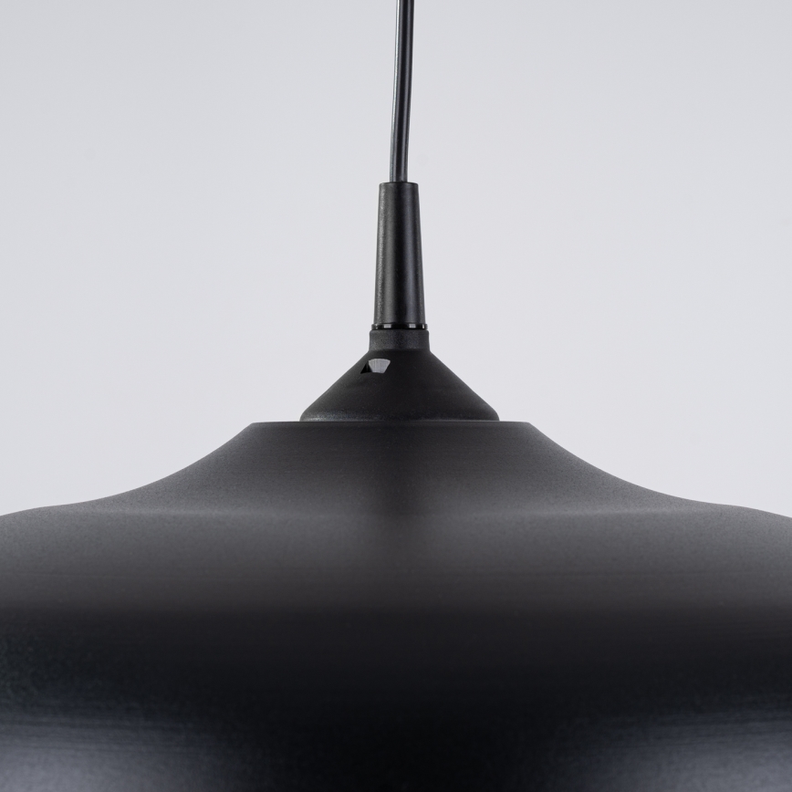 Hanglamp aan een koord GINA 1xE27/15W/230V diameter 38 cm zwart