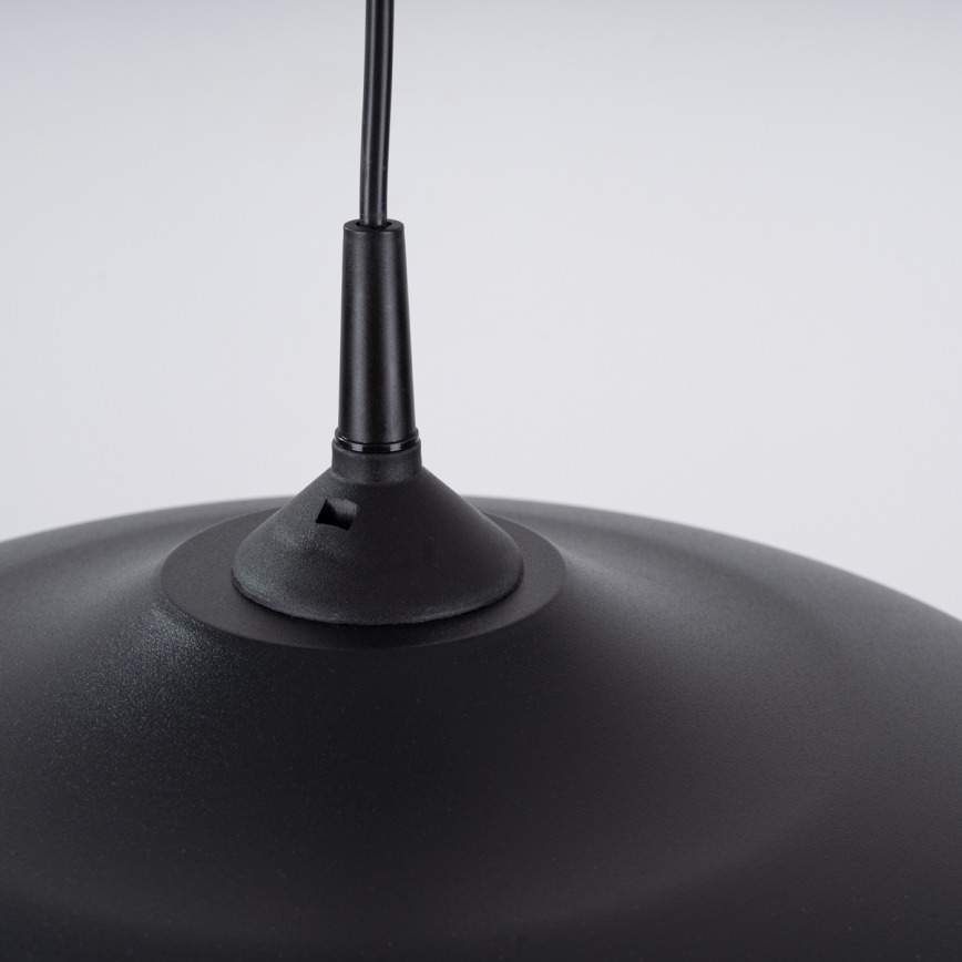 Hanglamp aan een koord GINA 1xE27/15W/230V diameter 38 cm zwart
