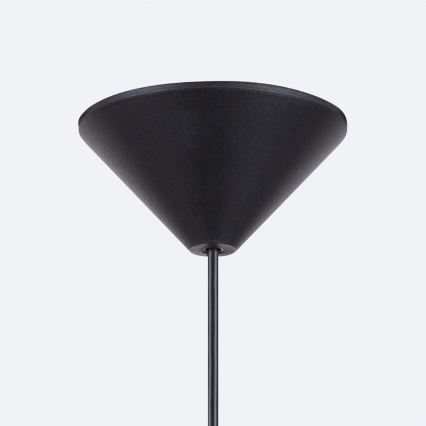 Hanglamp aan een koord GINA 1xE27/15W/230V diameter 38 cm zwart