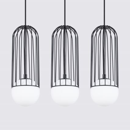 Hanglamp aan een koord BRINA 3xG9/8W/230V zwart