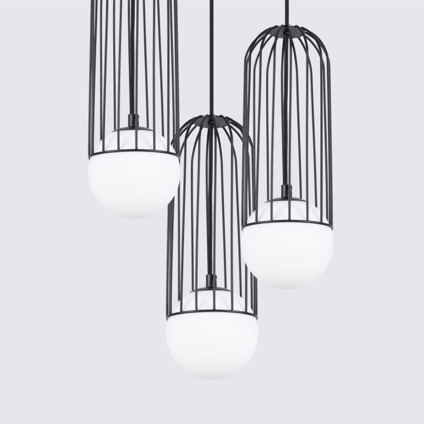 Hanglamp aan een koord BRINA 3xG9/8W/230V zwart