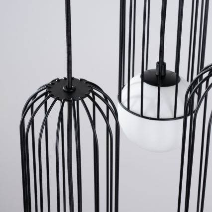 Hanglamp aan een koord BRINA 3xG9/8W/230V zwart