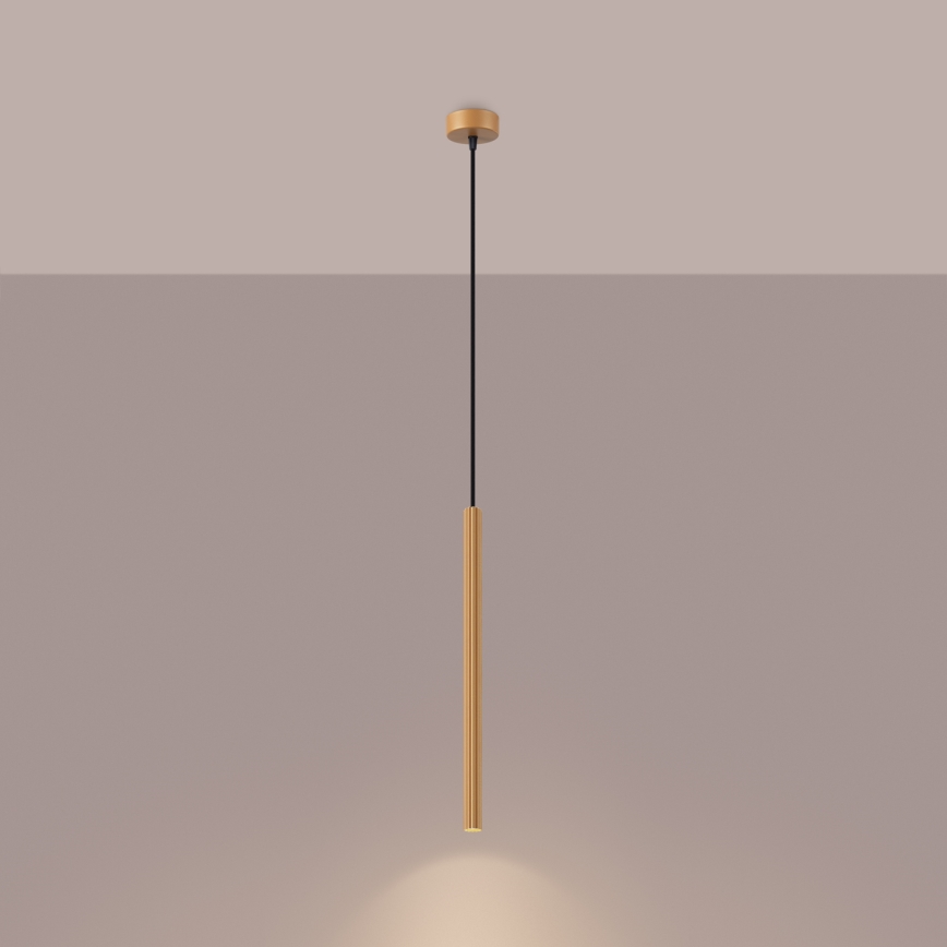 Hanglamp aan een koord ARCHE 1xG9/8W/230V goud