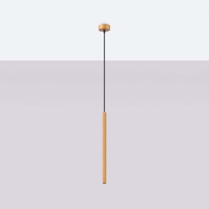 Hanglamp aan een koord ARCHE 1xG9/8W/230V goud