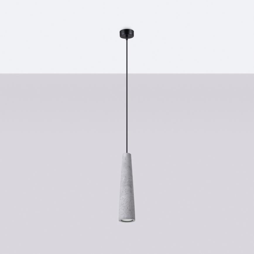 Hanglamp aan een koord ELECTRA 1xGU10/10W/230V beton/grijs