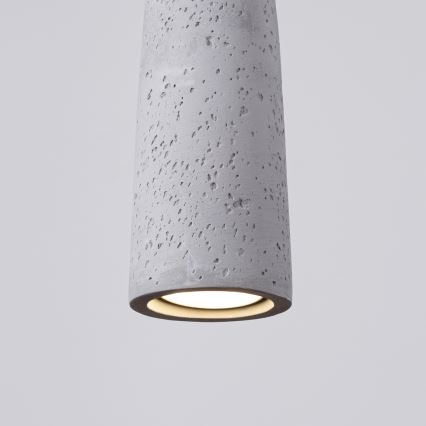 Hanglamp aan een koord ELECTRA 1xGU10/10W/230V beton/grijs