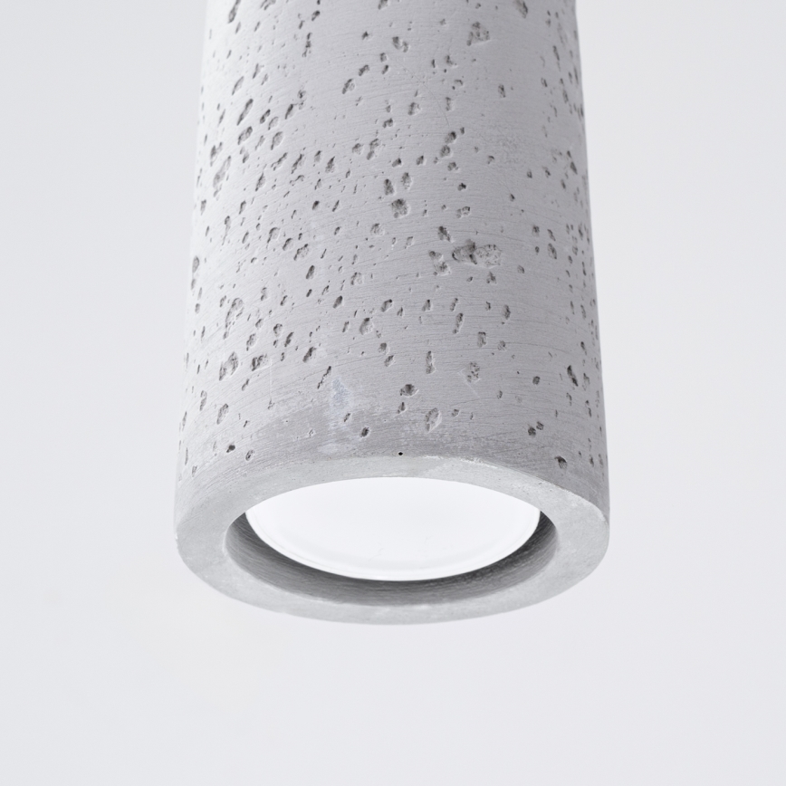 Hanglamp aan een koord ELECTRA 1xGU10/10W/230V beton/grijs