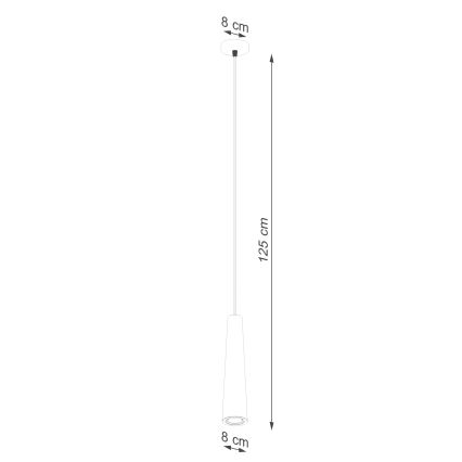 Hanglamp aan een koord ELECTRA 1xGU10/10W/230V beton/grijs