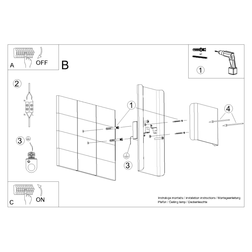 Wandlamp DURLIN 2xG9/8W/230V wit