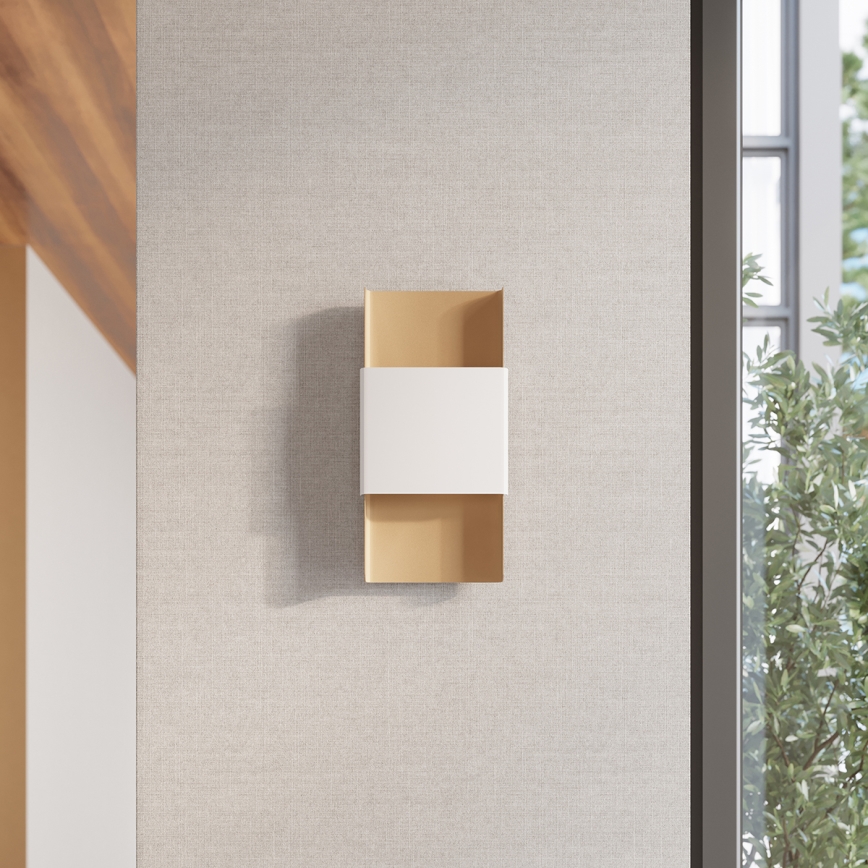 Wandlamp DURLIN 2xG9/8W/230V goud/wit