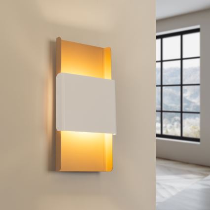 Wandlamp DURLIN 2xG9/8W/230V goud/wit