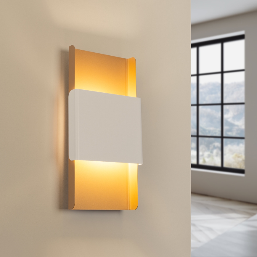 Wandlamp DURLIN 2xG9/8W/230V goud/wit