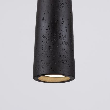 Hanglamp aan een koord ELECTRA 1xGU10/10W/230V beton/zwart