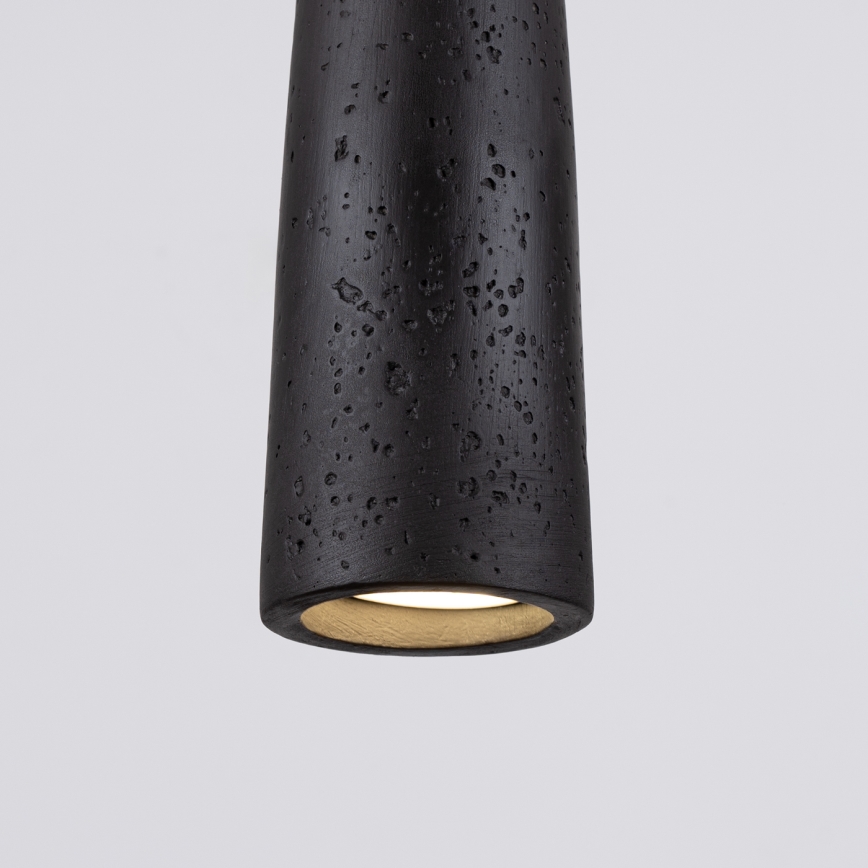 Hanglamp aan een koord ELECTRA 1xGU10/10W/230V beton/zwart