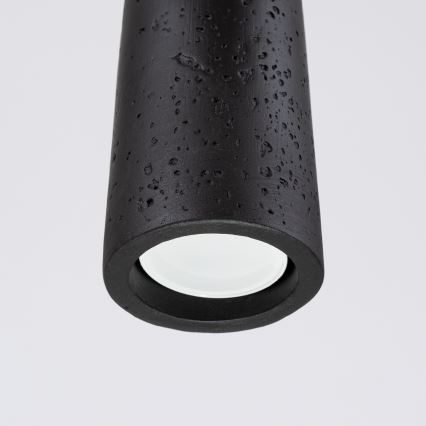 Hanglamp aan een koord ELECTRA 1xGU10/10W/230V beton/zwart