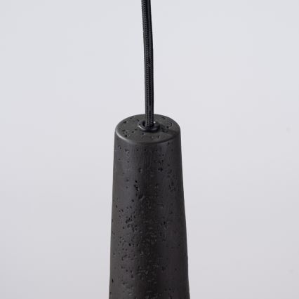 Hanglamp aan een koord ELECTRA 1xGU10/10W/230V beton/zwart