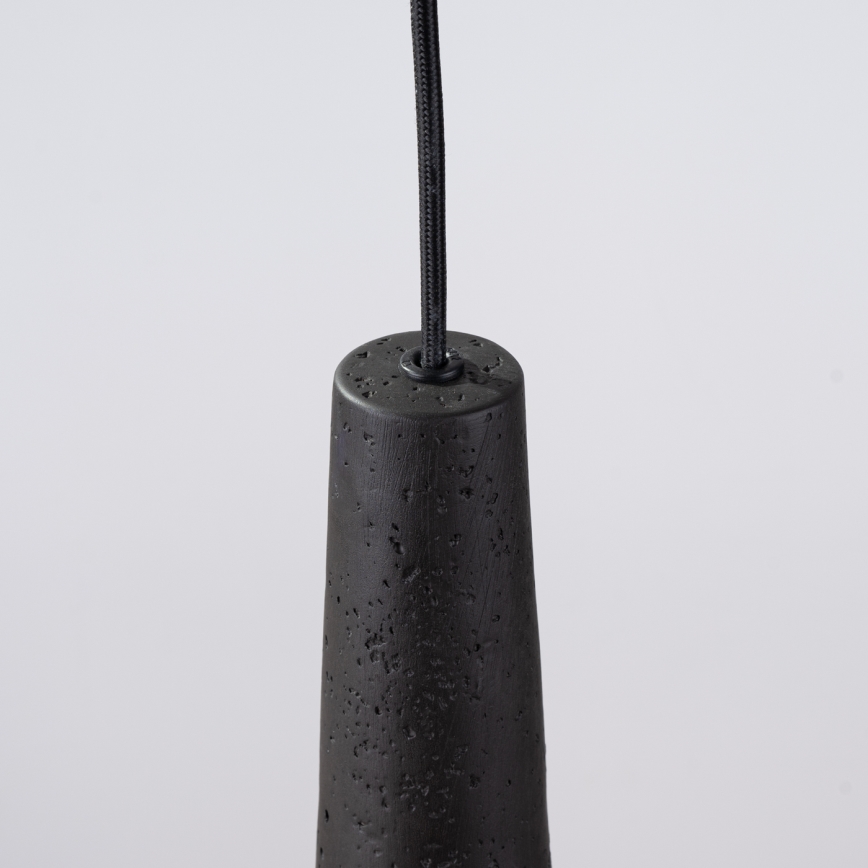 Hanglamp aan een koord ELECTRA 1xGU10/10W/230V beton/zwart