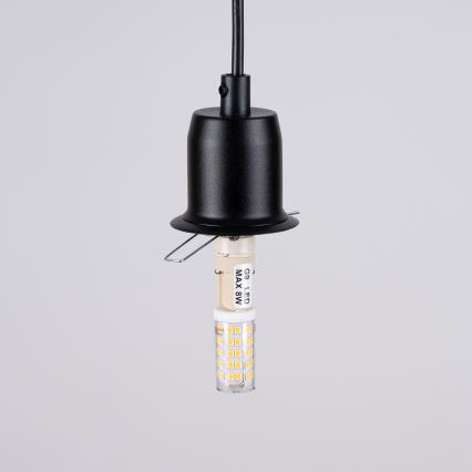 Hanglamp aan een koord HYPERION 3xG9/8W/230V zwart