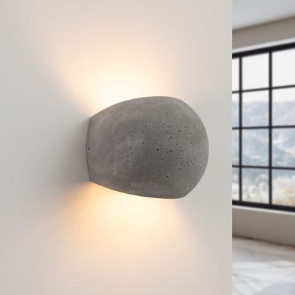 Wandlamp GLOBE 2xG9/8W/230V beton/grijs
