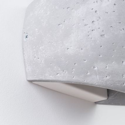 Wandlamp GLOBE 2xG9/8W/230V beton/grijs