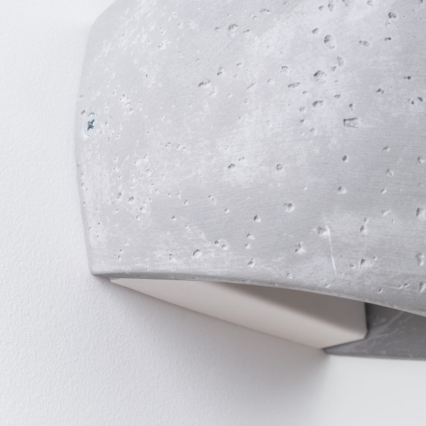 Wandlamp GLOBE 2xG9/8W/230V beton/grijs