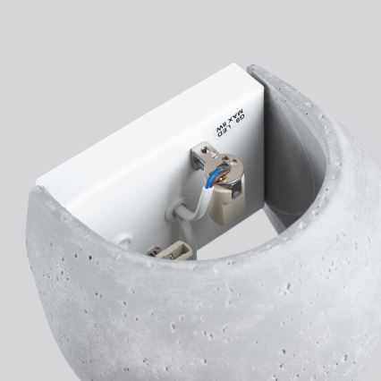 Wandlamp GLOBE 2xG9/8W/230V beton/grijs