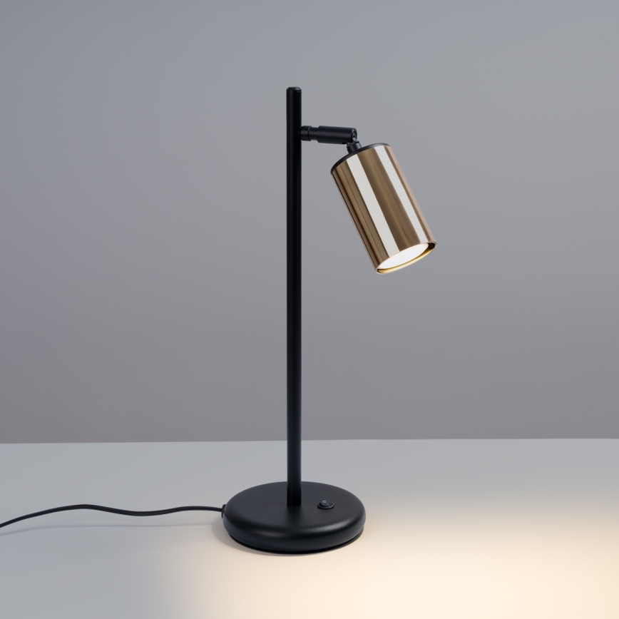 Tafellamp WINX 1xGU10/10W/230V zwart/goud