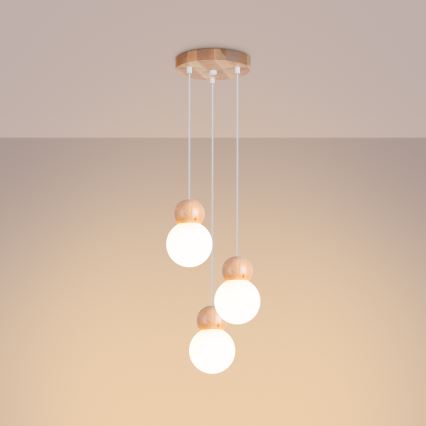 Hanglamp aan een koord PEKKA 3xG9/8W/230V wit