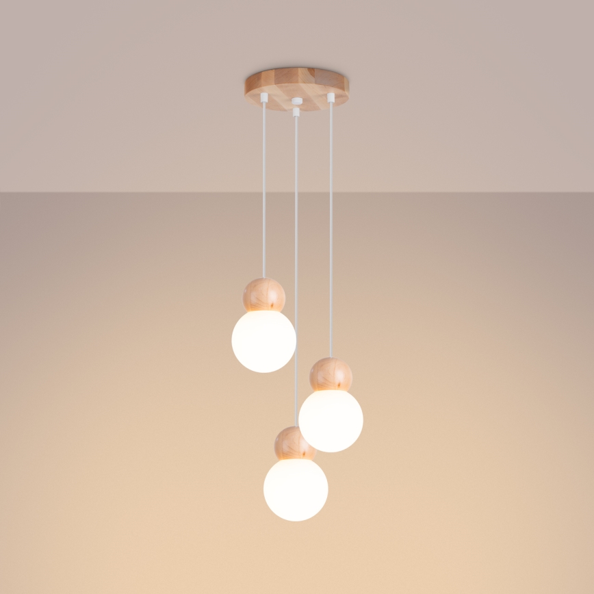 Hanglamp aan een koord PEKKA 3xG9/8W/230V wit