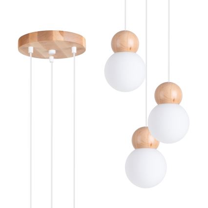 Hanglamp aan een koord PEKKA 3xG9/8W/230V wit