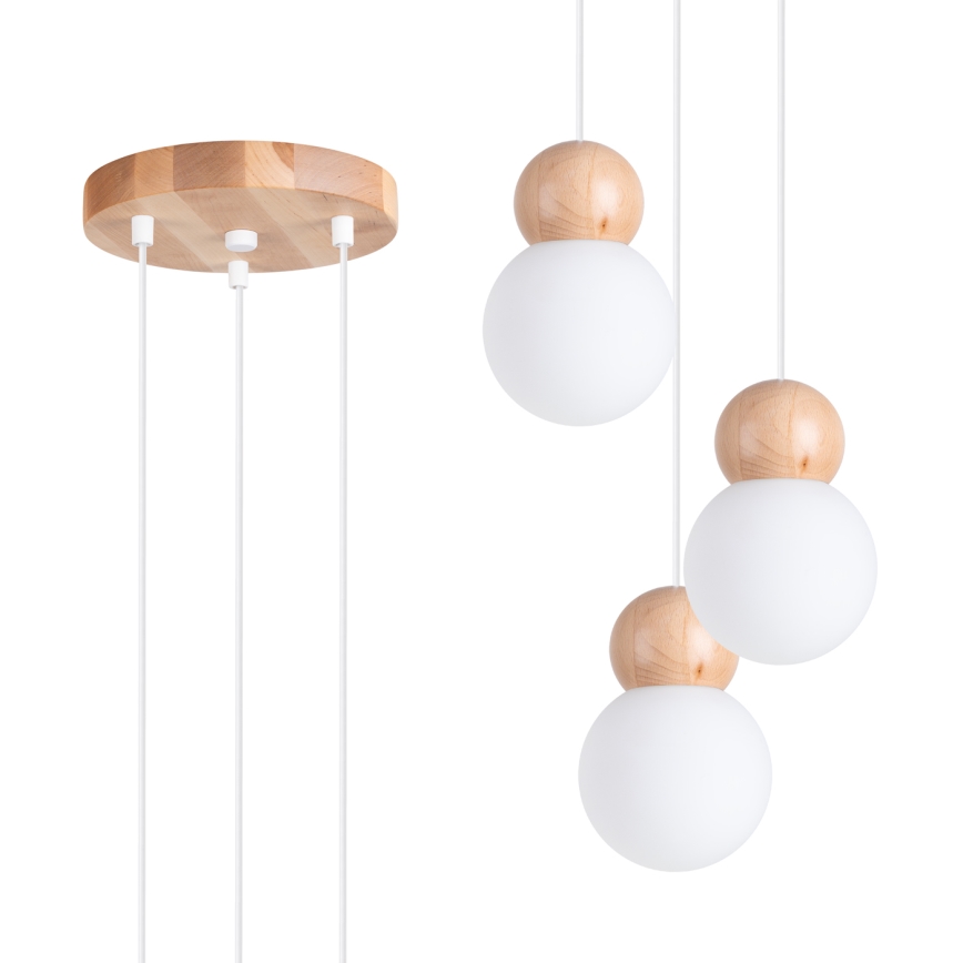 Hanglamp aan een koord PEKKA 3xG9/8W/230V wit