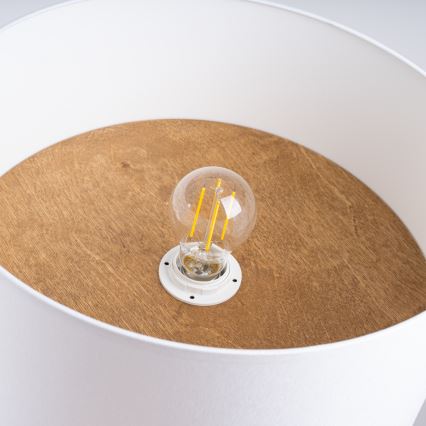 Plafondlamp TELESTO 1xE27/15W/230V diameter 35 cm wit/beige
