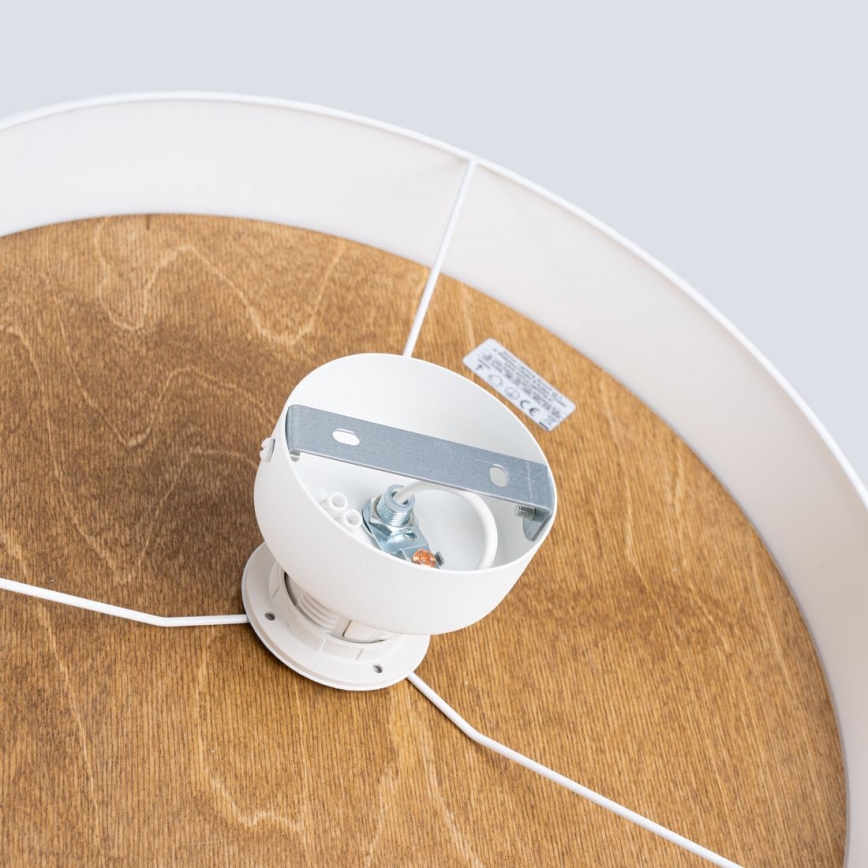 Plafondlamp TELESTO 1xE27/15W/230V diameter 35 cm wit/beige
