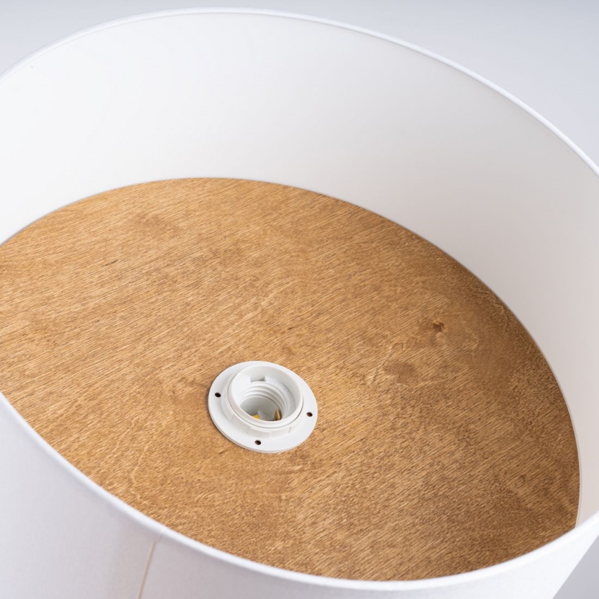 Plafondlamp TELESTO 1xE27/15W/230V diameter 35 cm wit/beige