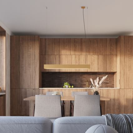 LED Hanglamp aan een koord SPARK 1xG13/8,5W/230V goud