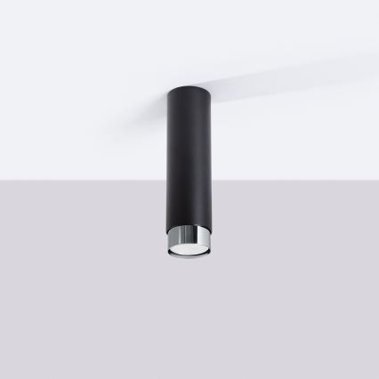 Spot NERO 1xGU10/10W/230V 22,5 cm zwart/glanzend chroom