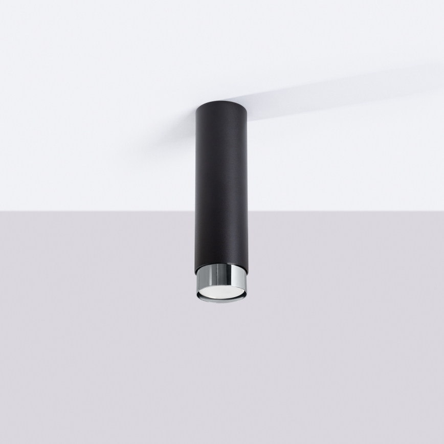 Spot NERO 1xGU10/10W/230V 22,5 cm zwart/glanzend chroom