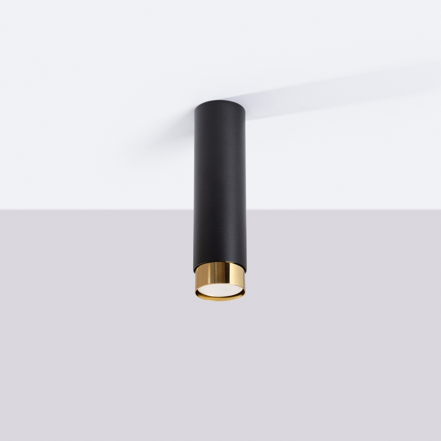 Spot NERO 1xGU10/10W/230V 22,5 cm zwart/goud