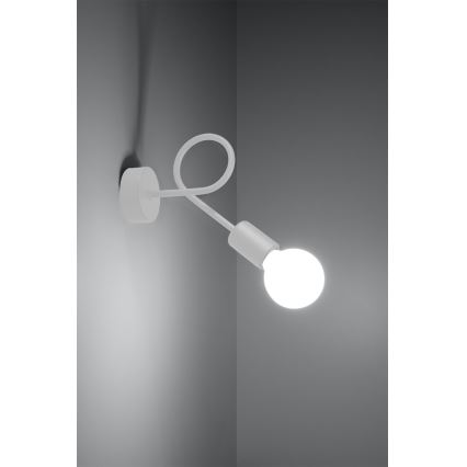 Wandlamp LOOP 1xE27/15W/230V wit