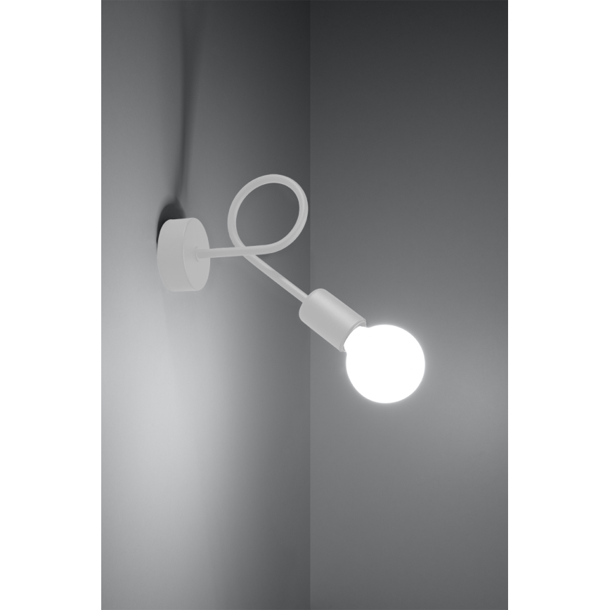 Wandlamp LOOP 1xE27/15W/230V wit