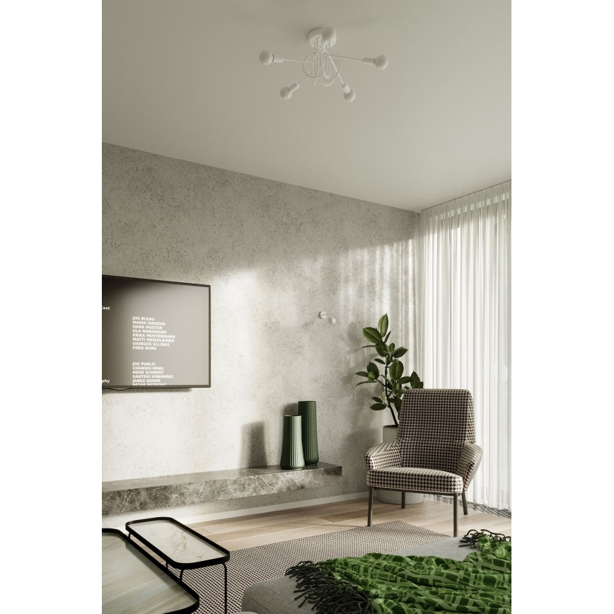 Wandlamp LOOP 1xE27/15W/230V wit
