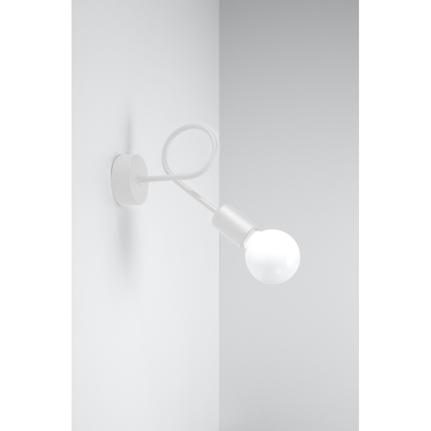Wandlamp LOOP 1xE27/15W/230V wit