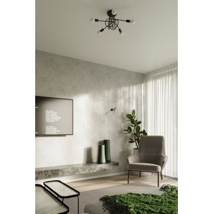 Wandlamp LOOP 1xE27/15W/230V zwart