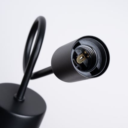 Wandlamp LOOP 1xE27/15W/230V zwart