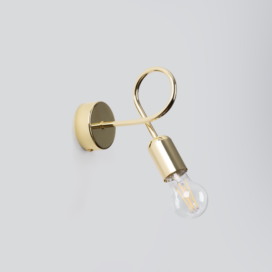 Wandlamp LOOP 1xE27/15W/230V goud
