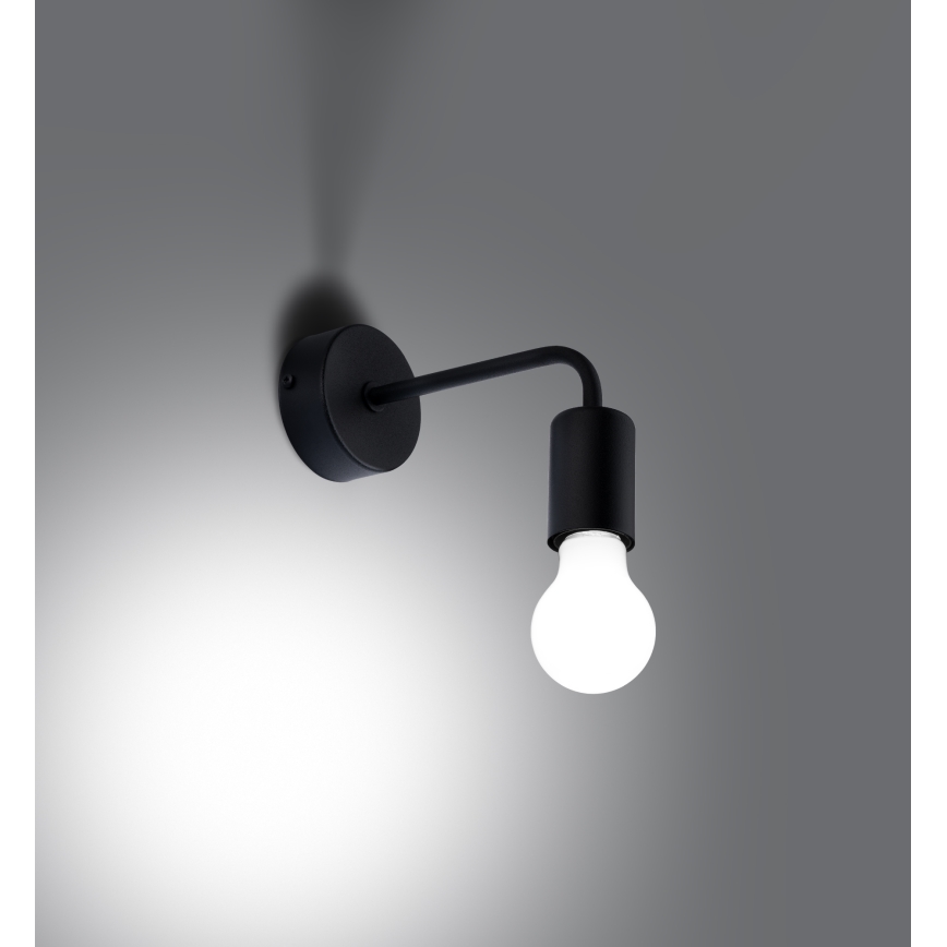 Wandlamp NORAH 1xE27/15W/230V zwart