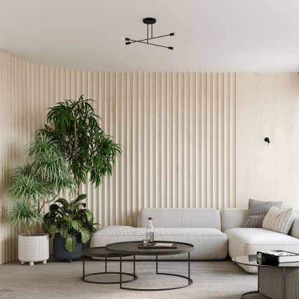 Wandlamp NORAH 1xE27/15W/230V zwart