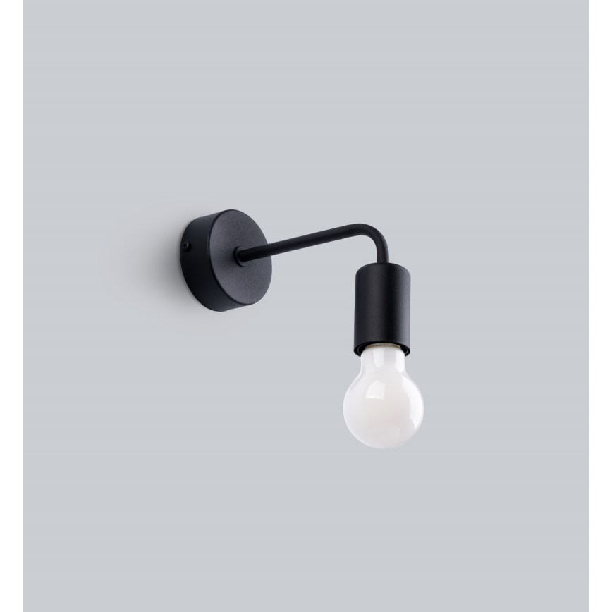 Wandlamp NORAH 1xE27/15W/230V zwart