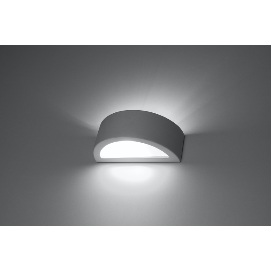 Wandlamp ATENA 1xE27/15W/230V 20 cm wit