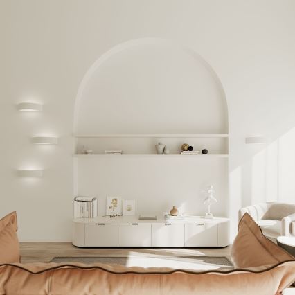 Wandlamp ATENA 1xE27/15W/230V 20 cm wit